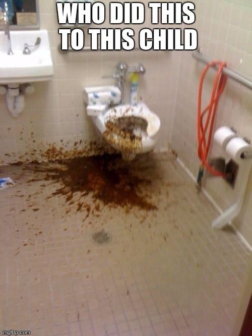 Girls poop too | WHO DID THIS TO THIS CHILD | image tagged in girls poop too | made w/ Imgflip meme maker