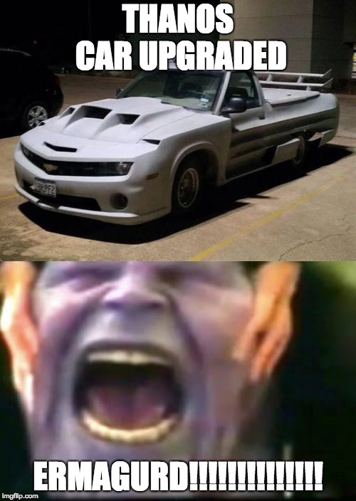 THANOS CAR UPGRADED; ERMAGURD!!!!!!!!!!!!!! | image tagged in sports car | made w/ Imgflip meme maker
