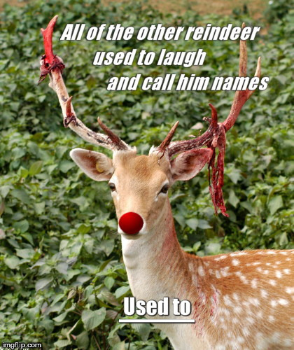 image tagged in thug life rudolf,rudolf the red-nosed reindeer,humor,christmas | made w/ Imgflip meme maker