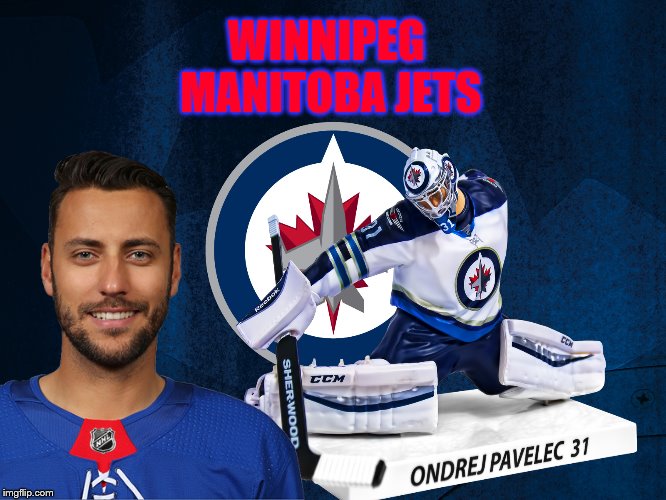 Winnipeg jets | WINNIPEG MANITOBA JETS | image tagged in sports,ice hockey,canada,manitoba,ondej pavelec 31,goalie | made w/ Imgflip meme maker