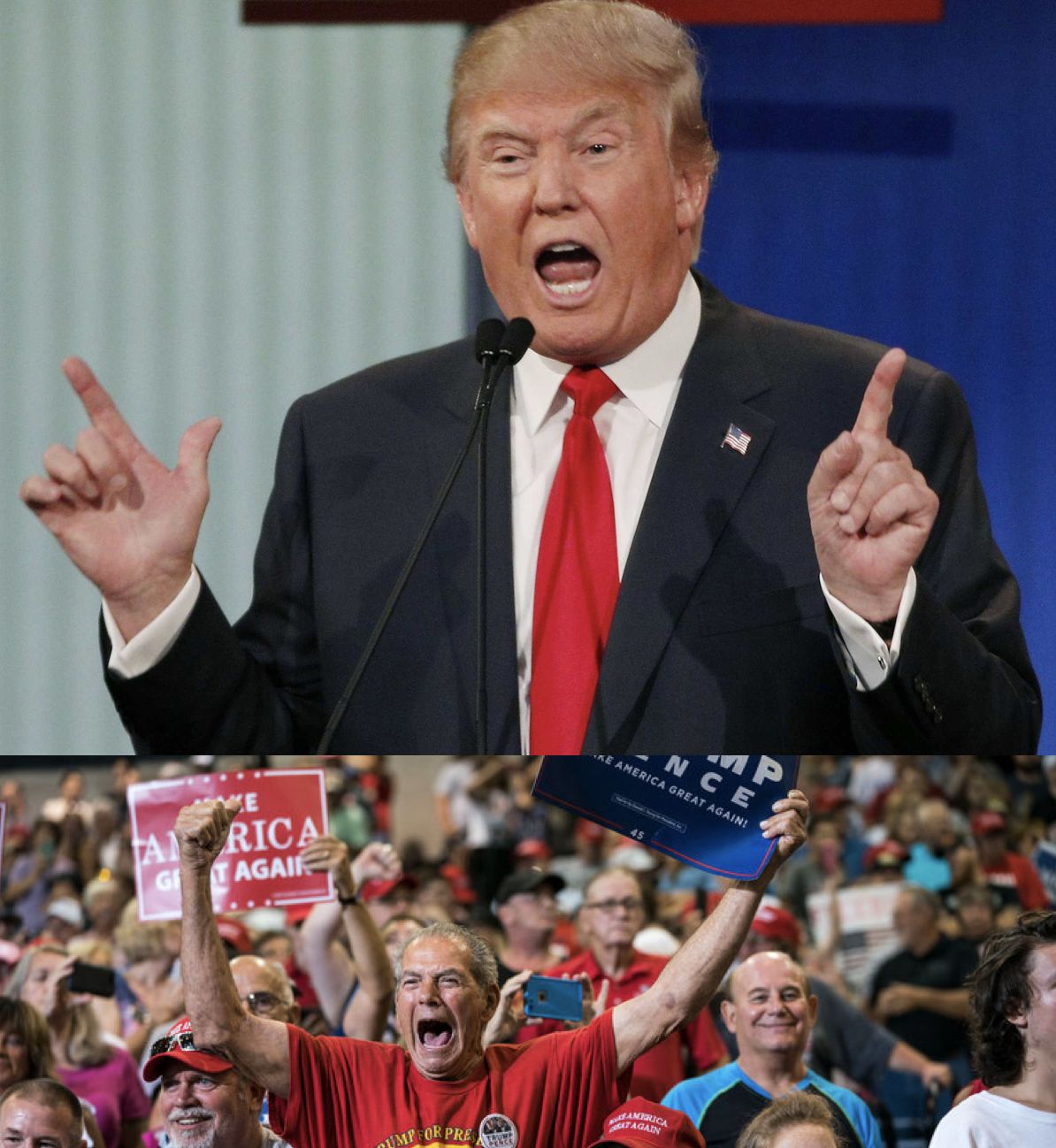 Trump Rally Blank Meme Template