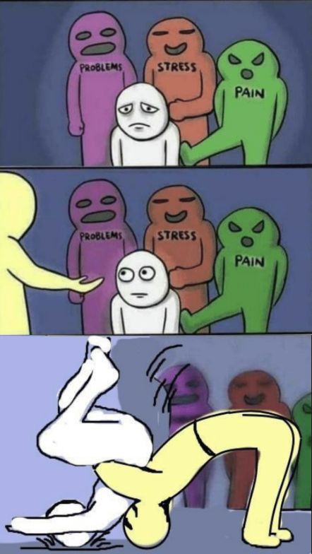 problems stress pain Blank Meme Template