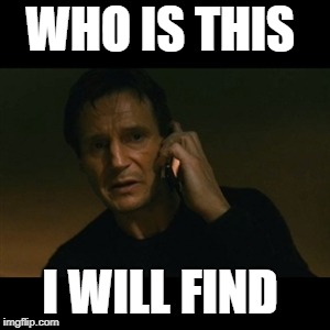 Liam Neeson Taken Meme | WHO IS THIS; I WILL FIND | image tagged in memes,liam neeson taken | made w/ Imgflip meme maker