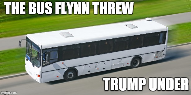 Flynn provided 'substantial' assistance to Mueller.  Hmmm | THE BUS FLYNN THREW; TRUMP UNDER | image tagged in trump,mueller | made w/ Imgflip meme maker