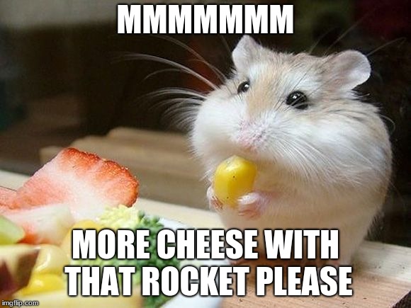 NOM NOM NOM | MMMMMMM MORE CHEESE WITH THAT ROCKET PLEASE | image tagged in nom nom nom | made w/ Imgflip meme maker