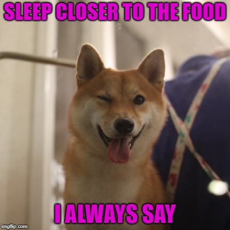SLEEP CLOSER TO THE FOOD I ALWAYS SAY | made w/ Imgflip meme maker