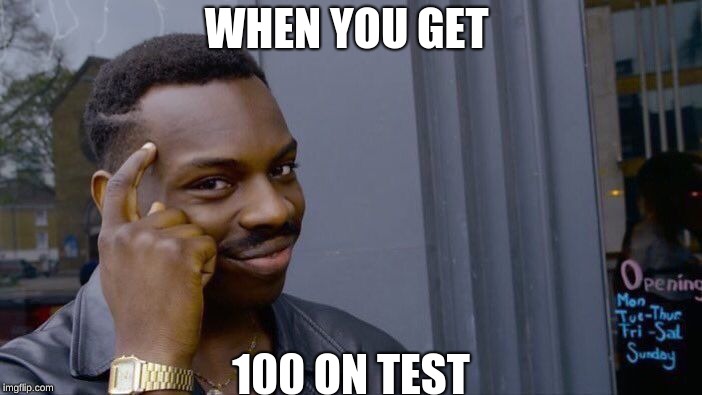 Roll Safe Think About It | WHEN YOU GET; 100 ON TEST | image tagged in memes,roll safe think about it | made w/ Imgflip meme maker