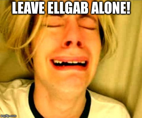 Leave Britney Alone | LEAVE ELLGAB ALONE! | image tagged in leave britney alone | made w/ Imgflip meme maker