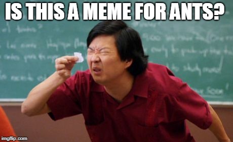 post for ants asian | IS THIS A MEME FOR ANTS? | image tagged in post for ants asian | made w/ Imgflip meme maker