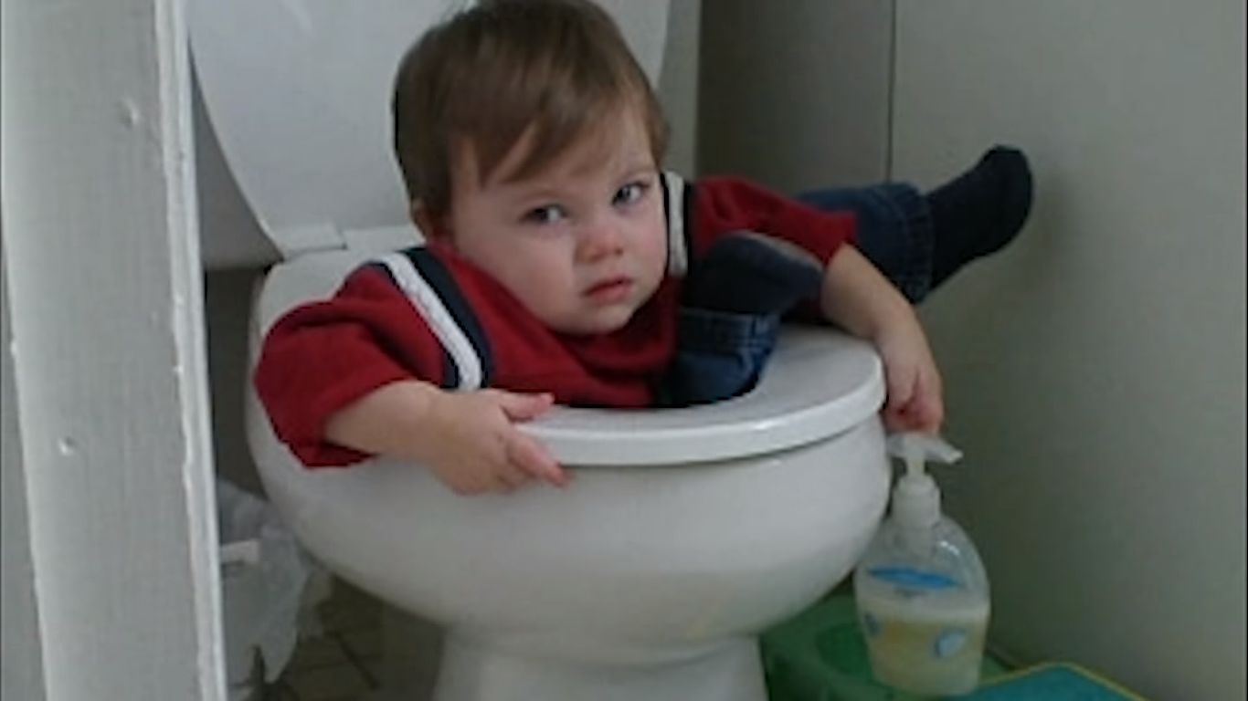 Baby Toilet Blank Meme Template