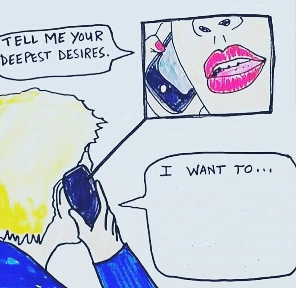 Tell me your deepest desires Blank Meme Template