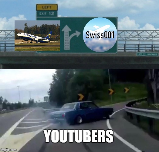 Left Exit 12 Off Ramp | YOUTUBERS | image tagged in memes,left exit 12 off ramp | made w/ Imgflip meme maker