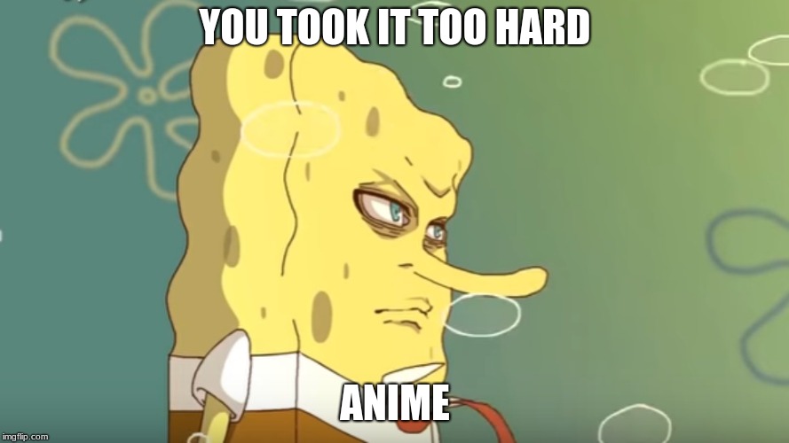 YOU TOOK IT TOO HARD; ANIME | image tagged in google before after | made w/ Imgflip meme maker
