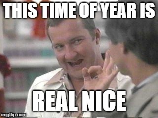 Cousin Eddie | THIS TIME OF YEAR IS REAL NICE | image tagged in cousin eddie | made w/ Imgflip meme maker