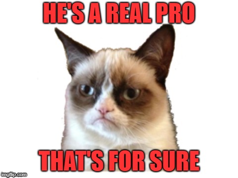 HE'S A REAL PRO THAT'S FOR SURE | made w/ Imgflip meme maker