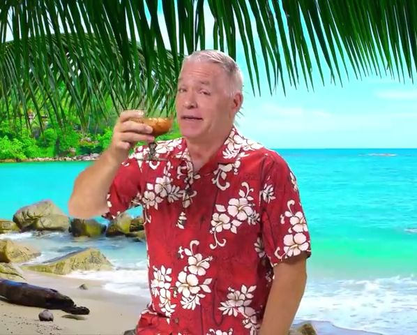 VoiceoverPete with Drink In Hand Blank Meme Template