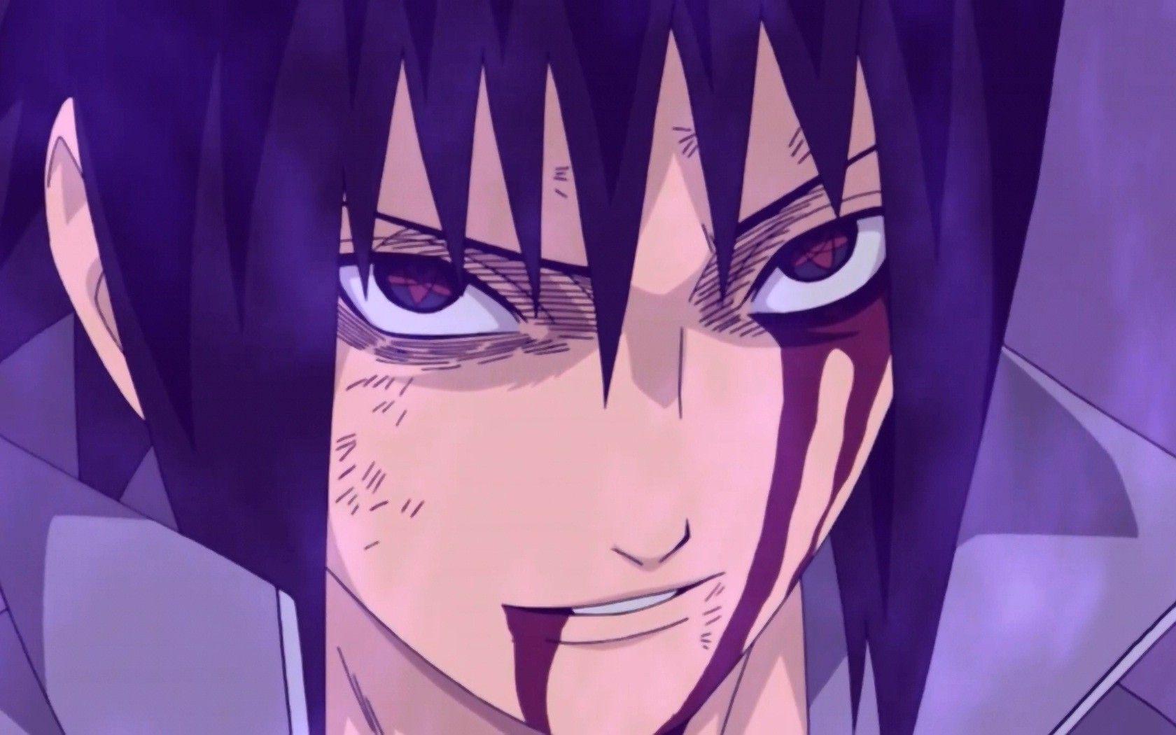 High Quality Smiling Sasuke Uchiha Blank Meme Template