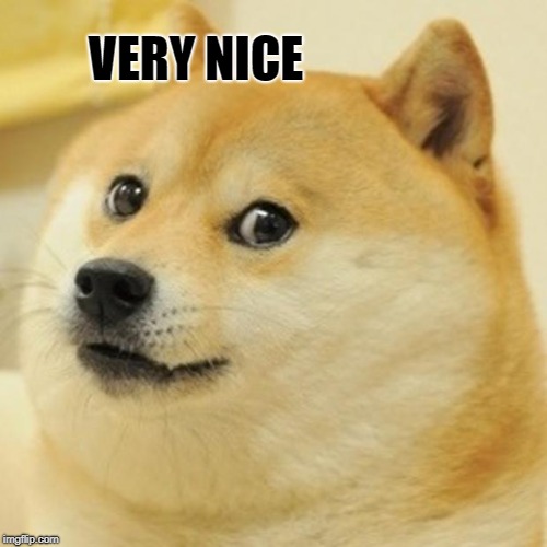 Doge Meme | VERY NICE | image tagged in memes,doge | made w/ Imgflip meme maker