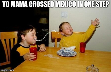 Yo Mamas So Fat | YO MAMA CROSSED MEXICO IN ONE STEP | image tagged in memes,yo mamas so fat | made w/ Imgflip meme maker
