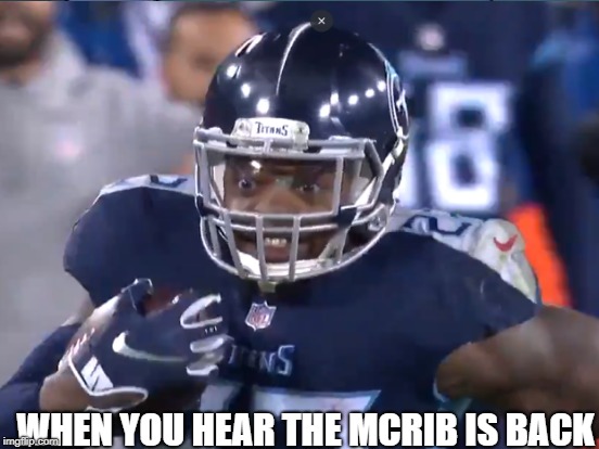 WHEN YOU HEAR THE MCRIB IS BACK | made w/ Imgflip meme maker