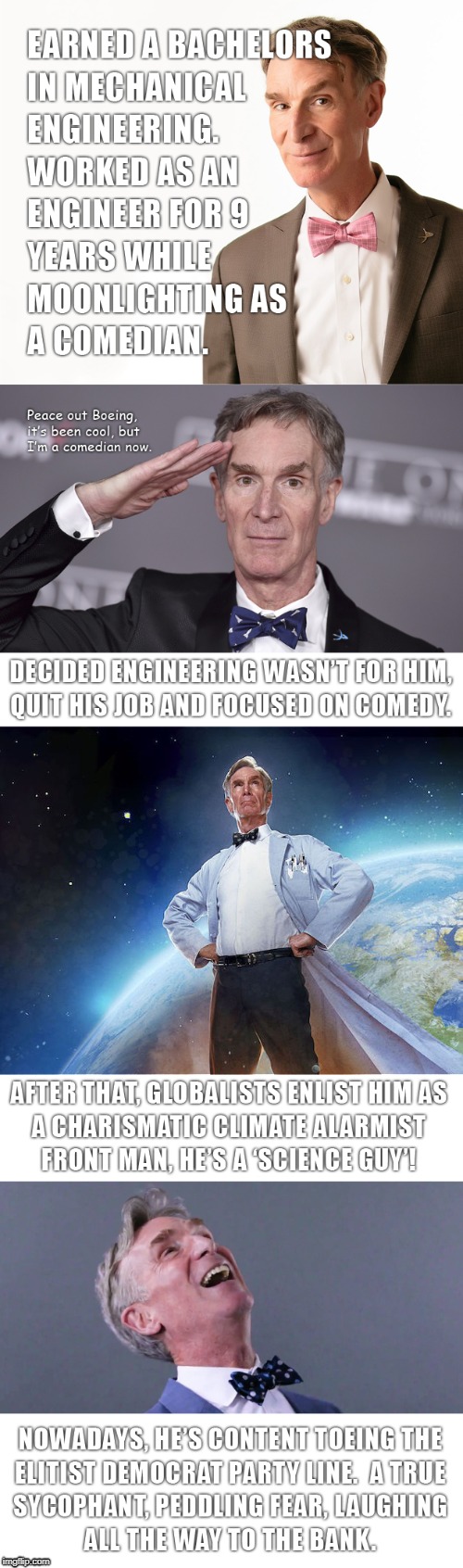 Bill Nye Hoax | image tagged in bill nye,climate | made w/ Imgflip meme maker