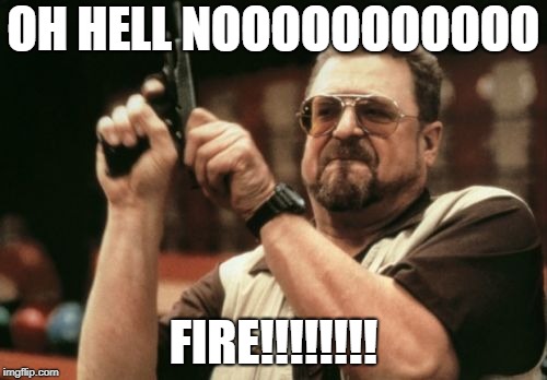 Am I The Only One Around Here | OH HELL NOOOOOOOOOOO; FIRE!!!!!!!! | image tagged in memes,am i the only one around here | made w/ Imgflip meme maker