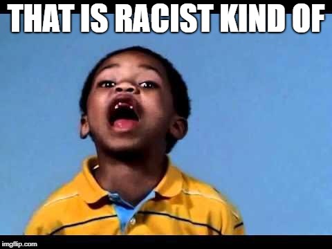 That's racist 2 | THAT IS RACIST KIND OF | image tagged in that's racist 2 | made w/ Imgflip meme maker