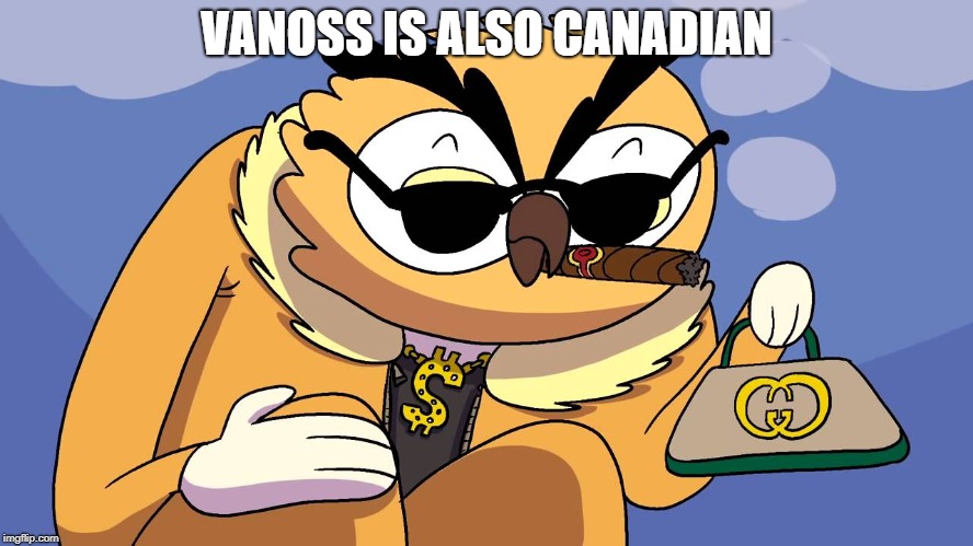 Guchi Vanoss | VANOSS IS ALSO CANADIAN | image tagged in guchi vanoss | made w/ Imgflip meme maker