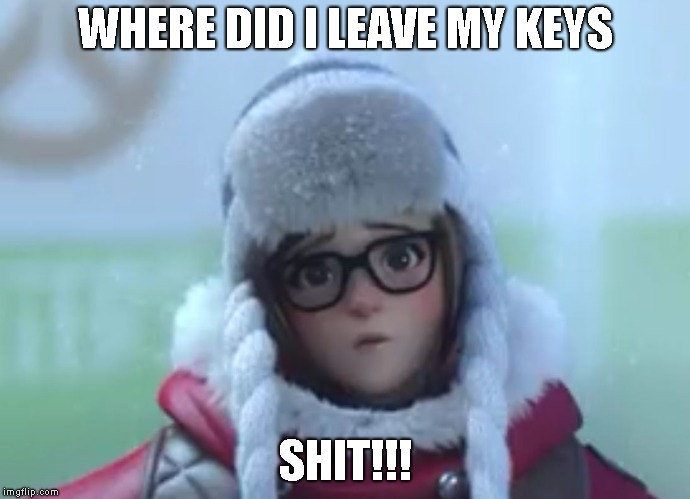 Overwatch Meme | WHERE DID I LEAVE MY KEYS; SHIT!!! | image tagged in overwatch meme | made w/ Imgflip meme maker