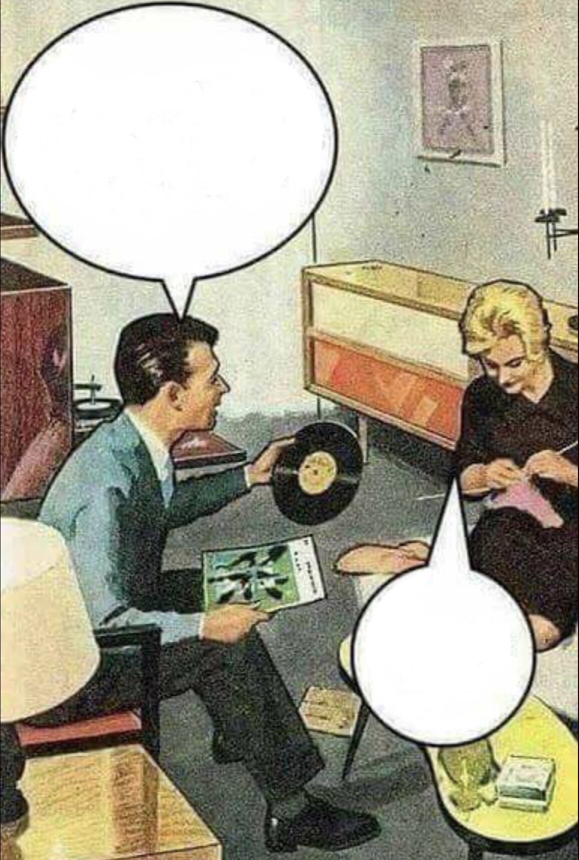 High Quality Vinyl obsession Blank Meme Template