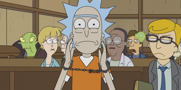 High Quality Rick n morty trial Blank Meme Template