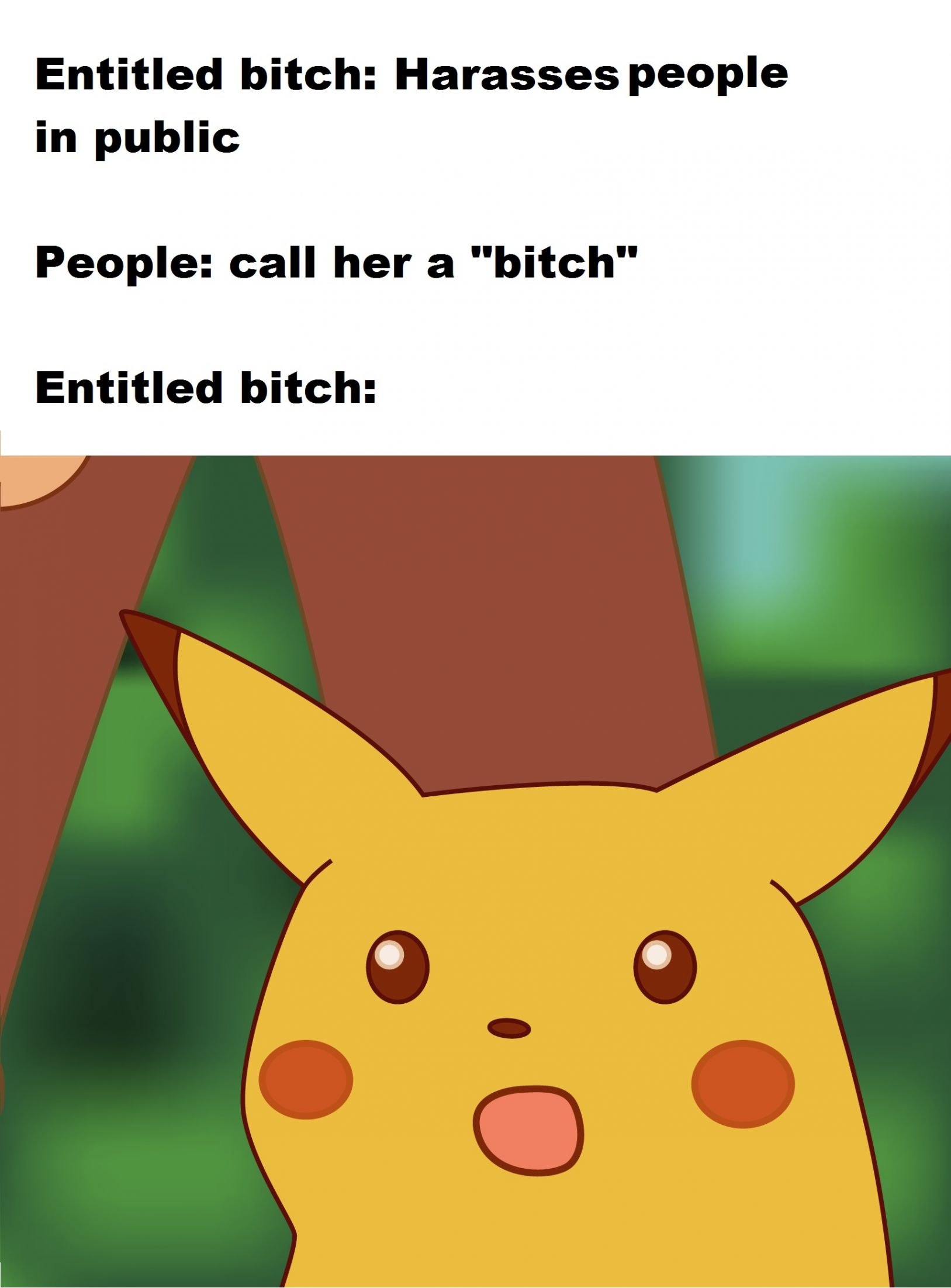 Surprised Pikachu Meme Blank Meme Template