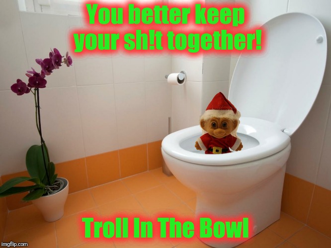 You better keep your sh!t together! Troll In The Bowl | made w/ Imgflip meme maker