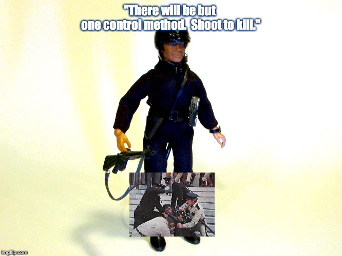 Conquest of the Planet of the Apes | "There will be but one
control method.  Shoot to kill." | image tagged in planet of the apes,science fiction,toys,movie quotes | made w/ Imgflip meme maker