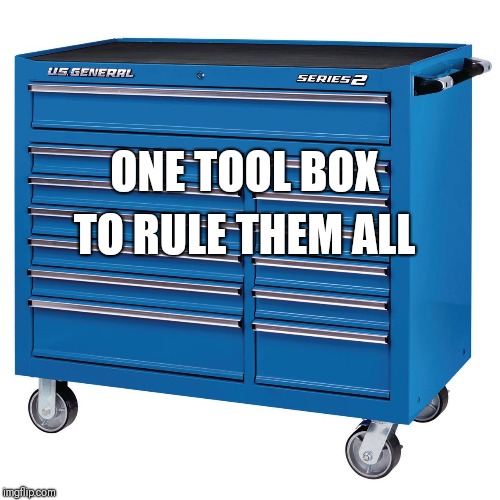 TO RULE THEM ALL; ONE TOOL BOX | made w/ Imgflip meme maker
