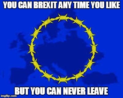 Stairway to Hell...? | image tagged in brexit,great britain,european union,politics | made w/ Imgflip meme maker