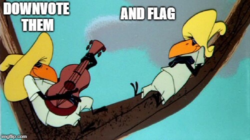 funny | DOWNVOTE THEM AND FLAG | image tagged in funny | made w/ Imgflip meme maker