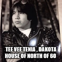 tee vee tenia | TEE VEE TENIA , DAKOTA HOUSE OF NORTH OF 60 | image tagged in north of 60,tv show,dakota house,canada,canada actor,memes | made w/ Imgflip meme maker