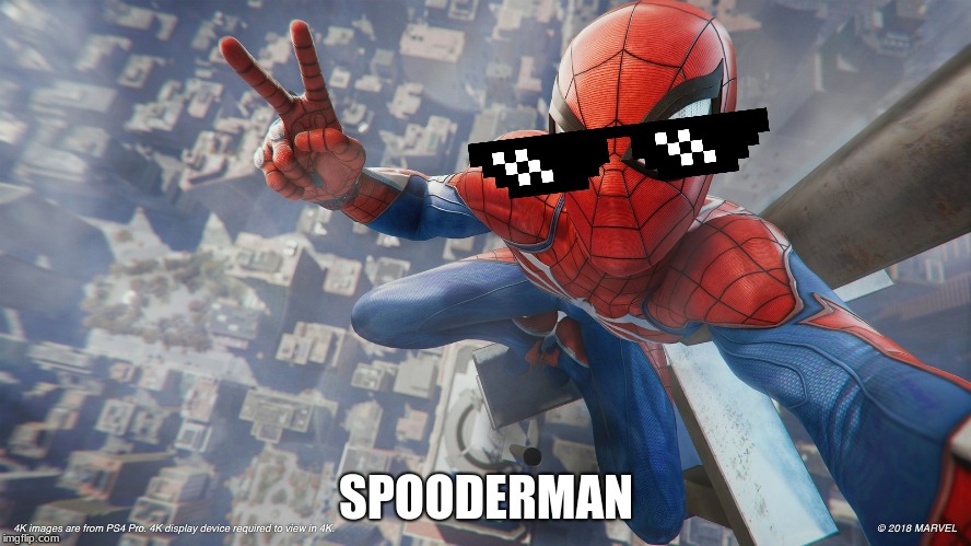 SPOODERMAN | image tagged in funny memes | made w/ Imgflip meme maker