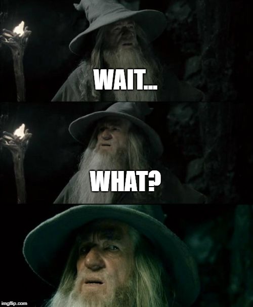 Wait...What? |  WAIT... WHAT? | image tagged in memes,confused gandalf,waitwhat,what,bobarotski | made w/ Imgflip meme maker