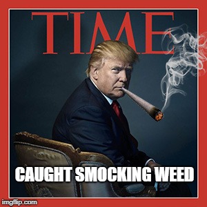 No Smocking | CAUGHT SMOCKING WEED | image tagged in bad pun trump | made w/ Imgflip meme maker