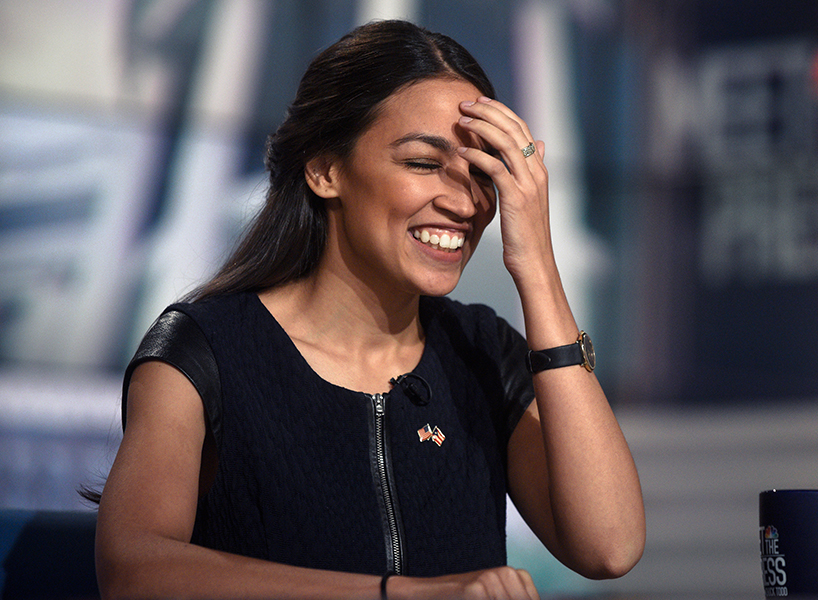 Alexandria Ocasio-Cortez Blank Meme Template