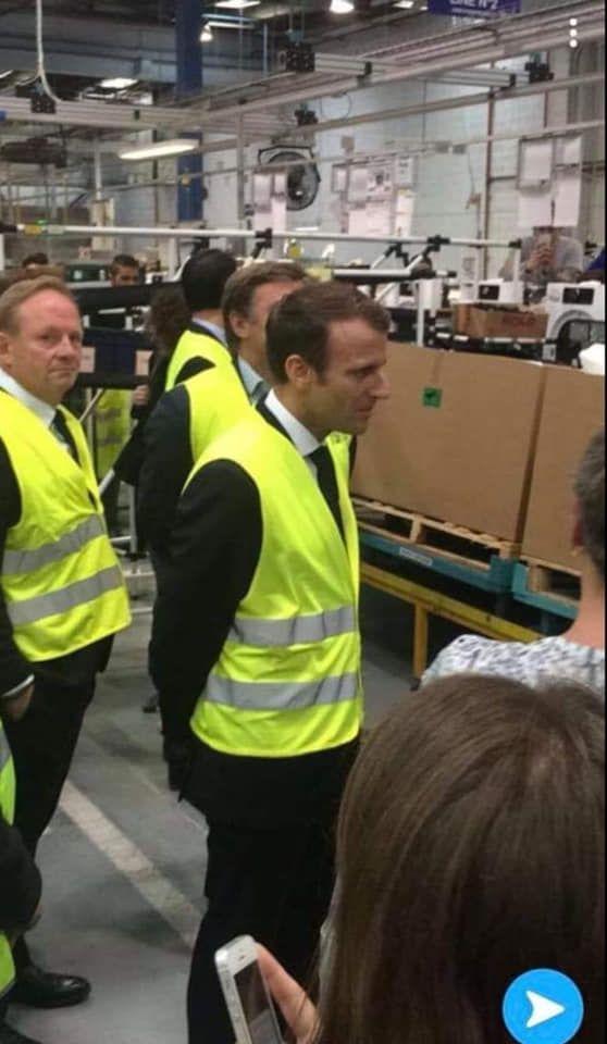 High Quality Macron Yellow Vest Blank Meme Template