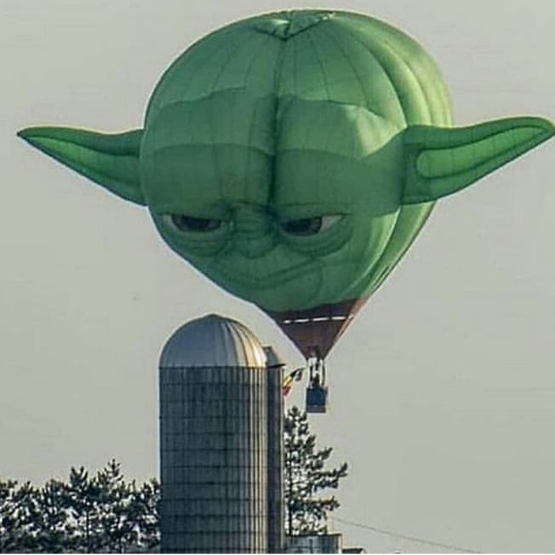 Yoda Balloon Blank Meme Template