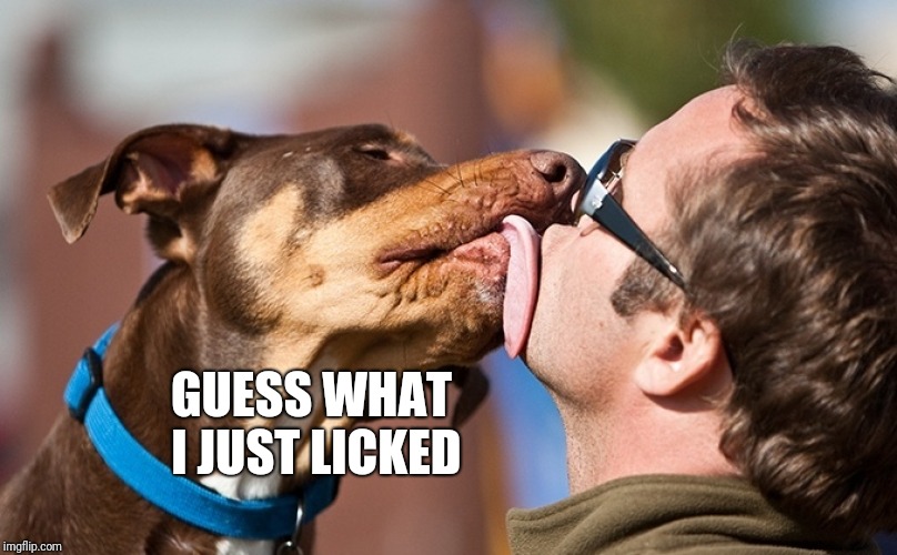 GUESS WHAT I JUST LICKED | made w/ Imgflip meme maker