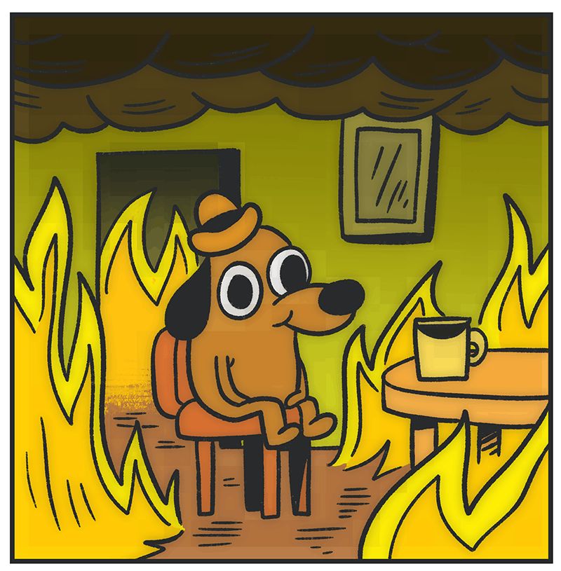 This is Fine Single Panel Blank Meme Template