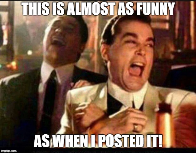 Lol good fellas  | THIS IS ALMOST AS FUNNY AS WHEN I POSTED IT! | image tagged in lol good fellas | made w/ Imgflip meme maker