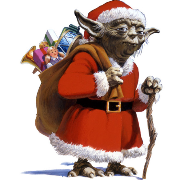 High Quality Santa Yoda Blank Meme Template