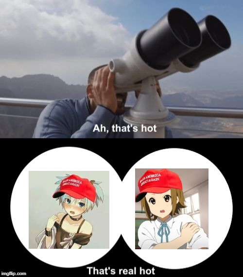 Traps for Trump | image tagged in thats hot,memes,funny,dank memes,anime,traps | made w/ Imgflip meme maker