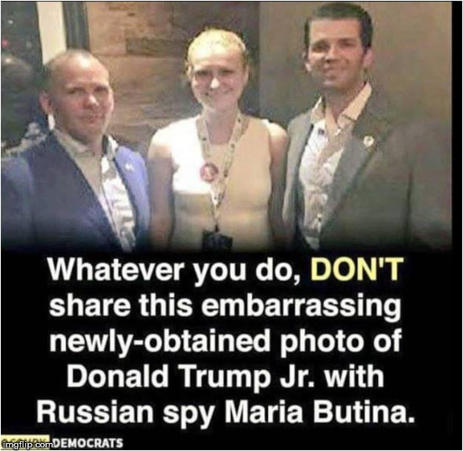 image tagged in trump jr and maria the nra russian connection | made w/ Imgflip meme maker
